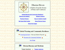 Tablet Screenshot of dharma-haven.org